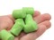 10 22mm Green Plastic Tube With Wave Design Vintage Plastic Beads